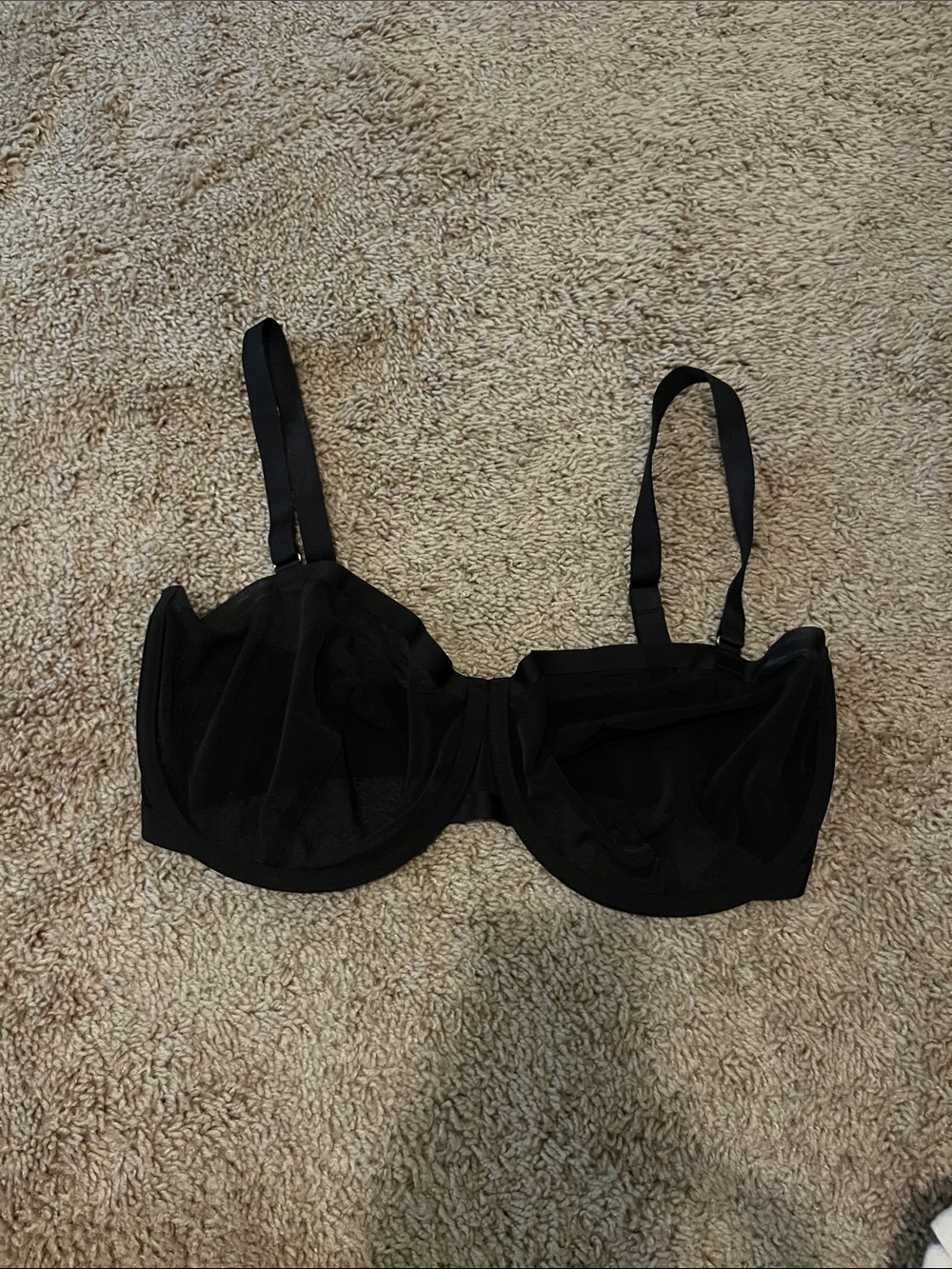 CUUP Black Sheer Underwire Bra